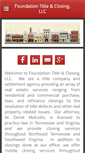 Mobile Screenshot of foundationclosing.com